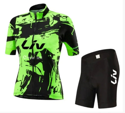 Ensemble Cyclisme BORA | Maillot de Vélo à Manches Courtes + Cuissard