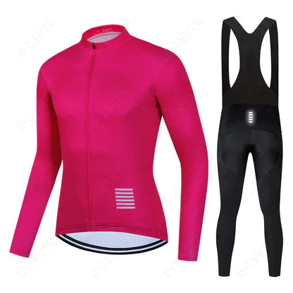 Ensemble de Cyclisme à Manches Longues – Version Doublée Polaire