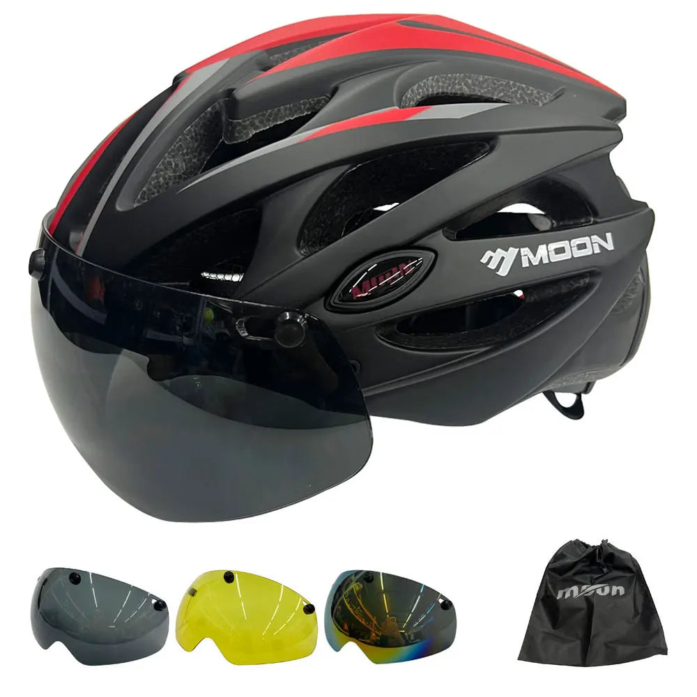 Moon | Casque de vélo PRO avec visière intégrée