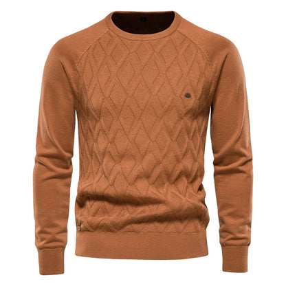 Theodor | Herrpullover med Rutmönster