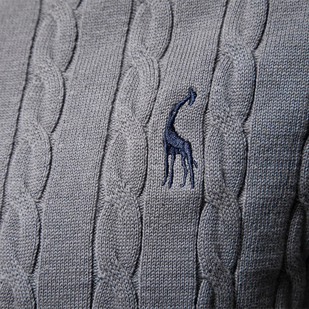 Falkner | Stickad Modern Herrpullover