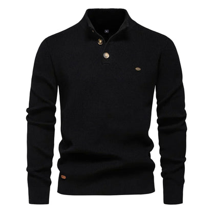 Konrad | Stilfull Herrpullover med Knappdesign