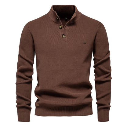 Konrad | Stilfull Herrpullover med Knappdesign