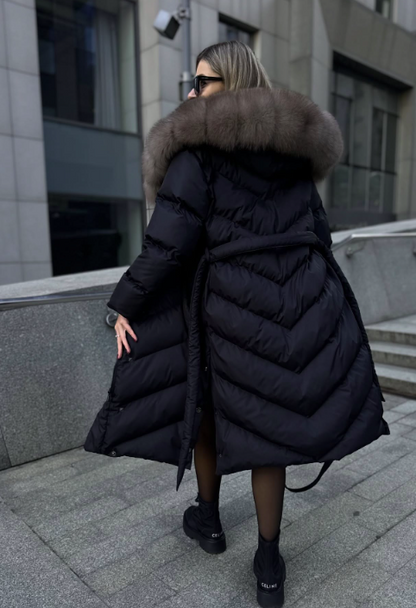 Christina | Elegant casual jacka med fuskpälskrage