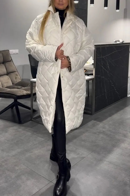 Ofira™ – Vändbar Quiltad Kappa med Leopardfoder